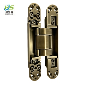 Bisagra Oculta Negra de 80 kg para Puerta, 28x177 mm, de Zinc, con Logotipo Personalizado, para Puertas de Madera, Modelo Bld-b01, Apertura de 180 Grados - Product Image 4
