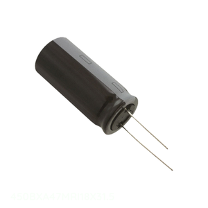 ตัวเก็บประจุแบบรูผ่านรูโค้ง47 uF 20% 450V ตัวเก็บประจุแบบ450BXA47MRI18X31.5 - Product Image 1