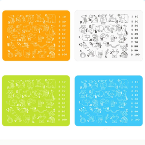 Tovagliette isolate verniciate lavabili in fabbrica tovagliette per alimenti verniciate in Silicone per uso alimentare tovagliette da disegno per bambini - Product Image 2