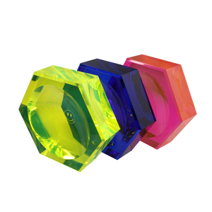 4X4Inch 6X6Inch 8X8Inch Màu Xanh Neon AVF Hạt Nhựa Acrylic Đĩa Kẹo Acrylic Sang Trọng Khay Kẹo Mica Để Bàn Trang Trí Hình Vuông - Product Image 5