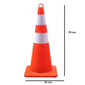 China PVC Traffic cones for Highway construction with reflective collars