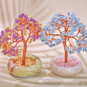 Artigianato in pietra Semi-preziosa con filo di rame a tema Love Feng Shui ornamento - Product Image 4