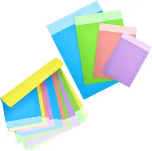 Holesale-sobres de envío de alta calidad, bolsas de embalaje de correo coloridas a prueba de roturas para pestañas