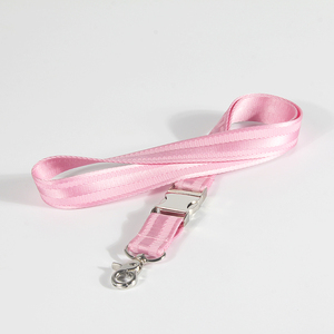 Op maat gemaakte, milieuvriendelijke, duurzame, luxe nylon lanyard met effen kleur, geweven logo, lange nekband, hoge kwaliteit, snelkoppeling voor kaarthouder - Product Image 4