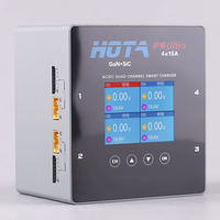 Chargeur intelligent HOTA F6 Ultra AC/DC double mode 4 canaux 1000W à quatre ports pour LiPo 1-6S de quadricoptère RC