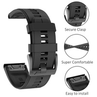 Bracelet de montre en silicone sport à dégagement rapide de 26 22 20 mm pour Garmin Descent Mk3i Mk3 Mk2 Mk2i Fenix 8