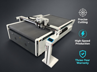 Máquina de Corte Digital CNC TC con Cuchilla Oscilante para Cajas de Cartón, Muestras, Acrílico, Ranuras en V, Cartón Gris