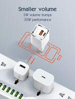 Chargeur mural LDNIO A2317C 30W, petite taille, compact, prise US/EU en option, PD QC3.0, chargeur de voyage, prix de gros, chargeur mobile