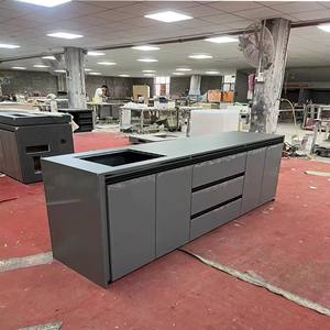 โต๊ะทำงานสแตนเลสทนทาน ดีไซน์แบบอเมริกัน สำหรับร้านกาแฟ ร้านอาหาร - Product Image 6