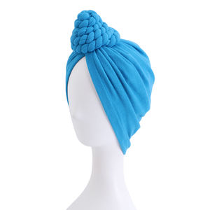 Turbante trenzado con estampado africano para mujer, turbante con nudo, bufanda, accesorios para el cabello - Product Image 4