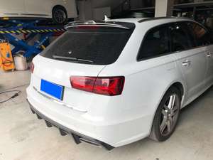 S6กันชนท้ายรถคาร์บอนไฟเบอร์สำหรับรถ <span class=keywords><strong>Audi</strong></span> S6 <span class=keywords><strong>A6</strong></span> C7 <span class=keywords><strong>Sline</strong></span> แบบ5ประตู Avant 2016 2018 - Product Image 3