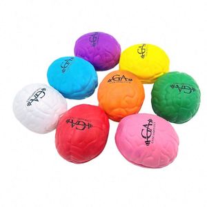 Custom Logo Stress Relief Brain Ball - <b>Squishy</b> Foam Sensory Toy for Kids & Adults - Promotional Gift Idea - Product Image 2