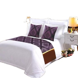 Wholesale Newest Style Jacquard Decorative Plain Dyed Hotel <strong>Bed</strong> <strong>Runner</strong> - Product Image 1