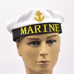 Hoa Nhài & Lúa Manwu Nhà Máy Đảng Unisex Polyester Trắng In Ấn Chữ Nhân Vật Dành Cho Người Lớn Trang Trí Thủy Thủ Hat - Product Image 1