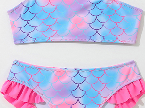 Ragazze sirena bikini con fiocco regolabile <span class=keywords><strong>due</strong></span> pezzi set di costumi da bagno per bambini per <span class=keywords><strong>le</strong></span> ragazze - Product Image 6