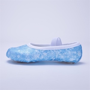 Scarpe da ballo <span class=keywords><strong>con</strong></span> zampa di gatto <span class=keywords><strong>blu</strong></span> da ragazza scarpe da ballo a <span class=keywords><strong>tacco</strong></span> piatto <span class=keywords><strong>con</strong></span> suola morbida scarpe da ballo per bambini - Product Image 2