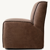 Ensemble de chaises de salle à manger en cuir moderne pour restaurants, hôtels, cafés, salons de thé