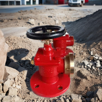 Hydrant d'incendie en laiton DN50 avec pression de 13 bars, jaune, pour la lutte contre l'incendie et les systèmes d'arrosage
