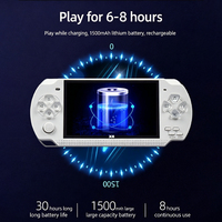 Console de jeu pas chère X6 3000 en 1, écran couleur 4,3 pouces, console de jeu portable avec batterie 1500 mAh et autre système d'exploitation