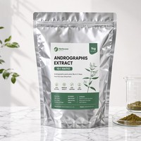 Extrait de feuilles d'Andrographis Paniculata en poudre, qualité alimentaire, blanc, 10% 50% Andrographolide, à base de plantes naturelles