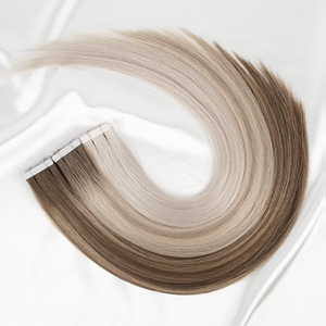 Extensiones de Cabello Adhesivas LeShine de 22 Pulgadas, Cabello Humano Virgen Teñido, Extensiones de Cabello Ruso Adhesivas - Product Image 1