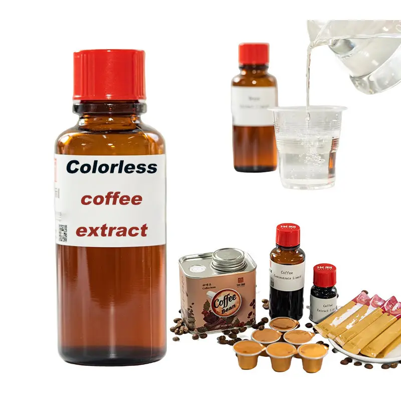 Líquido de concentrado de café instantáneo natural puro Líquido de extracto de café incoloro