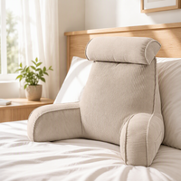 Coussin de dossier pour tête de lit en velours côtelé, coussin de soutien en mousse, coussin de lecture pour canapé, coussin lombaire pour adultes, détente à domicile
