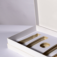 Boîte magnétique haut de gamme personnalisée, doublée d'éponge, certifiée ISO9001, adaptée pour l'emballage de cosmétiques et de sérums de soin de la peau, boîte cadeau