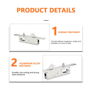 פליז יורו מפליז כפול פתוח נשלף נשלף מנעול בטוח נגד גניבה דלת אלומיניום עם 3 מפתחות - Product Image 3