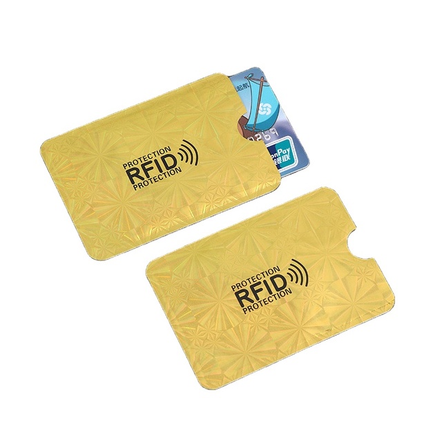 Custom RFID Blocking Sleeves Credit Card Blocker Holder Nfc Card Blocking ID NFC Credit Card Sleeve