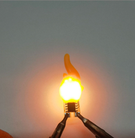 Ampoule LED COB à filament flexible, blanc chaud 1800K, 3V CC, pour lampe à bougie DIY rétro, accessoire pour bureau