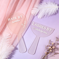 Bentuk Akrilik Laser-Cut Custom dengan Lapisan Frosted, Cetak Warna UV, Layanan Logo Custom, untuk Salon Kecantikan dan Properti Media Sosial