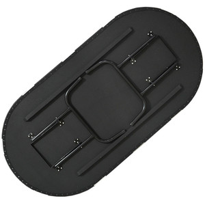 Mesa de póker plegable de Casino Oval, 213x107x76cm, tres pliegues, tela impermeable, pie de Mesa y Mesa - Product Image 4