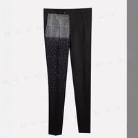 Veste de Costume Homme LB10 Scintillante à Strass, Revers Pointus, Smoking Croisé, Tenue de Marié, Blazer Personnalisé pour Soirées et Affaires