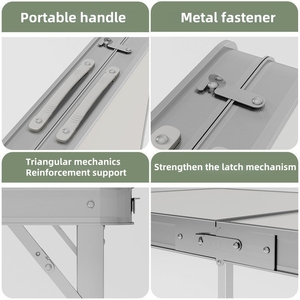 Vente d'usine : Ensemble <span class=keywords><strong>table</strong></span> et chaises de <span class=keywords><strong>camping</strong></span> pliantes, portables, à hauteur réglable, pour l'extérieur, avec <span class=keywords><strong>valise</strong></span> de transport - Product Image 5