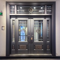 Puerta de Aleación de Zinc de Estilo Europeo/Barroco con Diseño Personalizado Único, Ornamental para Villa, con Recubrimiento en Polvo Tropical de Fábrica