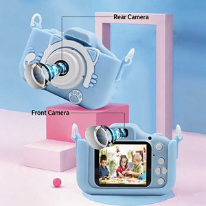 Kidiway Kids <b>Digital</b> <b>Camera</b> 2.0" Screen HD <b>Video</b> Cat Design Plastic Body One Click Photography - Product Image 4