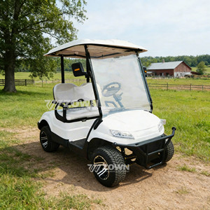 Voiturette de golf électrique 4 places personnalisable au design moderne avec tableau de bord numérique pour les centres de villégiature - Product Image 2