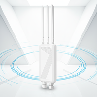 Punto de Acceso WiFi 6 Industrial para Exteriores, 3600 Mbps, Alta Potencia, Inalámbrico, IP66, Resistente al Agua, para Más de 120 Usuarios, 3 Antenas