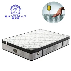 Home bedroom furniture luxury wholesale suppliers colchon matelas double beds and mattress roll up pocket spring factory