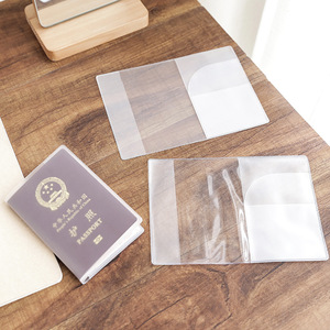 Funda transparente y gruesa para pasaporte, soporte transparente para documentos de 7 pulgadas para viajes y almacenamiento en el hogar, versión esmerilada de color sólido - Product Image 4