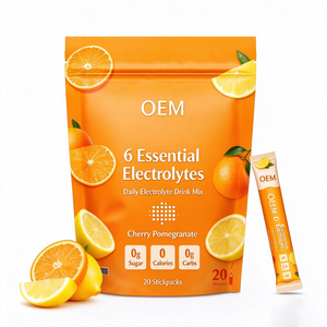 Poudre d'électrolytes OEM ODM, 6 électrolytes (Ca, Cl, Mg, P, K, Na), sans OGM, sans gluten, BRC ISO22000, 20 portions - Product Image 4