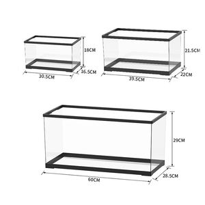 Réservoir de terrarium Reptile avec écran Ventilation Cachette Cave pour <span class=keywords><strong>Dragon</strong></span> barbu Lézard Araignée Hamster Ermite Crabe Tortue Tortue - Product Image 3