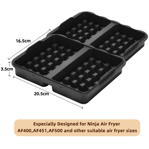 <span class=keywords><strong>Moule</strong></span> en <span class=keywords><strong>silicone</strong></span> gaufré de haute qualité, lot de 2, adapté aux friteuses à air et aux fours, facile à démouler, pour la cuisine à domicile, plateau de cuisson, outils de pâtisserie - Product Image 2
