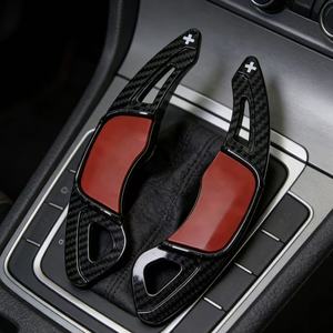 Cubierta de Extensión para Palanca de Cambios de Volante YIQIDA, Decoración de Fibra de Carbono, Negro Brillante para VW Golf 7/Lamando GTS/<span class=keywords><strong>POLO</strong></span> GTI - Product Image 2