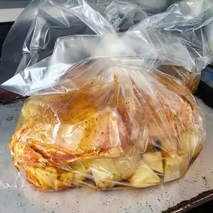 Grosir kustom Microwave Oven mendidih tas untuk panggang ayam plastik makanan laut merebus tas panggang Turki kemasan ayam