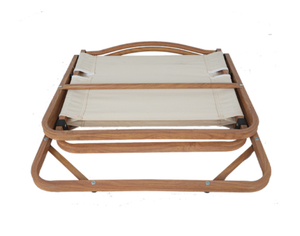 Chaise <span class=keywords><strong>de</strong></span> camping portable en aluminium avec table latérale, chaise lune pliable pour pique-nique en plein air, pêche et vente ambulante - Product Image 2