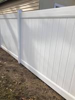 Panneau de clôture de jardin en PVC de haute sécurité Clôture de confidentialité extérieure blanche Service de modélisation 3D inclus