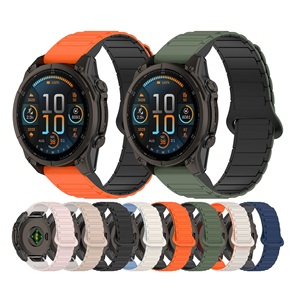 <span class=keywords><strong>Correa</strong></span> de Reloj de Silicona de Liberación Rápida Magnética de 20 mm, 22 mm, 26 mm para Garmin <span class=keywords><strong>Fenix</strong></span> <span class=keywords><strong>7</strong></span> 8 Pro Forerunner 970, <span class=keywords><strong>Correa</strong></span> Deportiva para Muñeca - Product Image 3