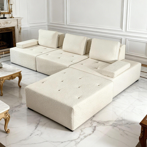 Divano Moderno in Schiuma Compressa per Soggiorno, Design Moderno a 3 Posti, Imballaggio Sottovuoto, Arredamento Modulare dalla Cina - Product Image 2